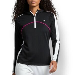 4/$20 Champion Performax Black Half Zip Athletic Pullover Hoodie Women’s M